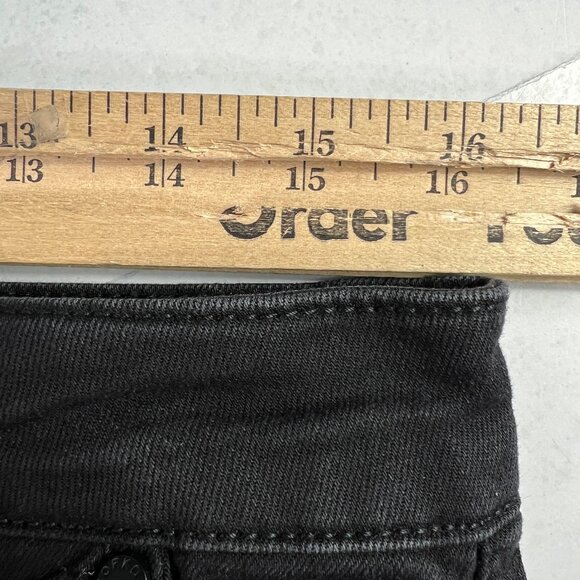 Oat New York Jeans Women's 32x29* High Rise Wide Leg Black Faded Denim Tag 30 - Picture 16 of 16